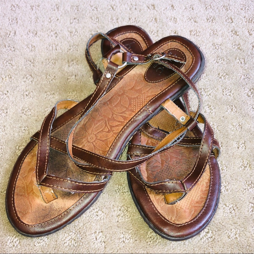 Born Concept chocolate brown sandals, Size 11